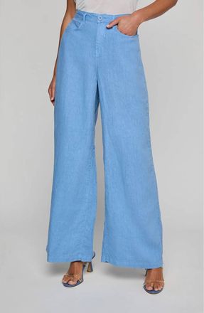 L'agence Amara Wide Leg Pants In Allure Blue