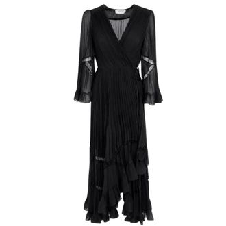 Twinset Maxi Jurken - Dames - Jurken - Zwart - Maat: L