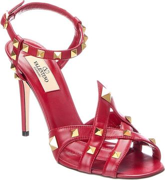 Valentino Vlogo Signature Leather Sandal