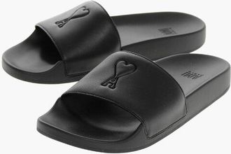 Ami Eco-leather Slides with Embossed Logo size 36