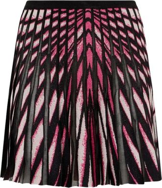 Roberto Cavalli Ray Of Paradise Print Mini Rok - Dames - Korte rokken - Veelkleurig - XS - Polyester - Rokken