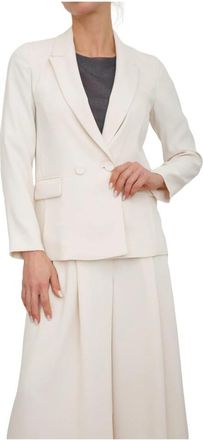 iBlues Giacca Avorio - Dames - Blazers - Wit - M - Polyester - Jassen