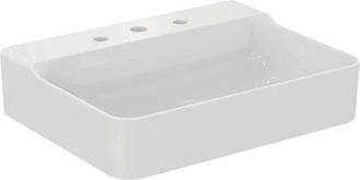 Ideal Lavabo Conca 600x450x165mm Blanco 3 Orificios Para Grifer&iacute;a, Sin Rebosadero Ideal Standard