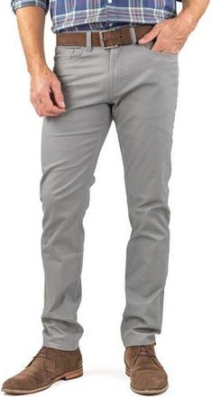 Tailor Vintage Straight Leg Stretch Cotton Twill Pants in Skyrocket at Nordstrom Rack, Size 32