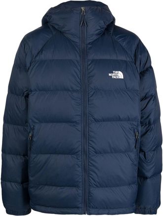 The North Face hooded padded jacket - men - Recycled Polyester/Goose Down/Nylon/Feather - S - Blue