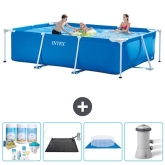Intex Piscina Con Estructura Rectangular - 300x200x75 Cm - 7-piezas S20836