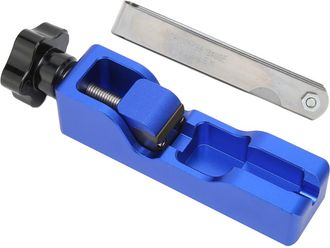 OEM Herramienta Universal Para Medir La Distancia Entre Electrodos De Las Buj&iacute;as, Con Galga De Espesores, De 10 Mm A 16 Mm, Color Azul