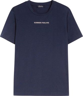 Max Mara S Max Mara T Shirt Lusso Blu
