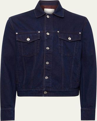 J.W.Anderson Mens Turn-Up Cuff Trucker jacket