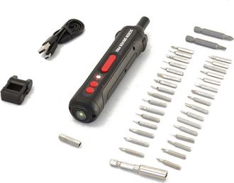 OEM Mini Destornillador El&eacute;ctrico Inal&aacute;mbrico De 4 V, Juego De Destornilladores De Precisi&oacute;n De 1,5 Ah, 3 Velocidades, Luz Led, Incluye Muchos Accesorios