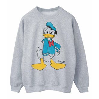Disney Heren Boos Donald Duck Sweatshirt (Sportgrijs)
