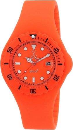 Toywatch Womens Jelly Orange Round 36mm