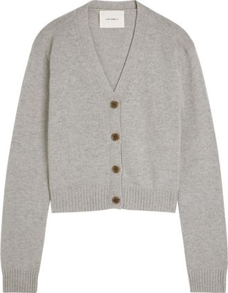 Lisa Yang Marion Cashmere Cardigan - Grey - 2 (UK 12-14 / M-L)