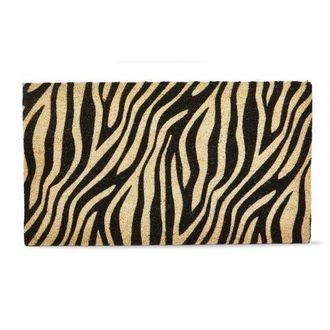 Tag Zebra Non-Slip Coir Mat Multi Coir Everyday in Black at Nordstrom, Size Medium