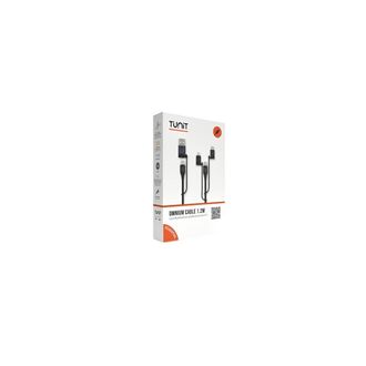 OEM Tunit Ttcom00 Cable Usb 1 M Usb A/usb C Micro-usb B/lightning Negro