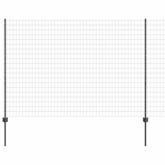 Berkfield Home Euro Fence with 10 U Posts Grey 1, 6x10 m Steel