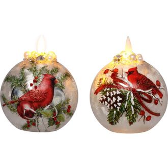 Mark Roberts Cardinal Globe with LED, Set of 6 in Red at Nordstrom