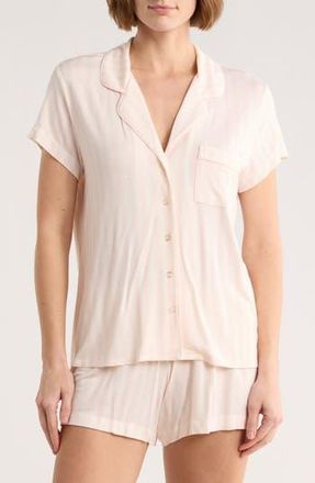 Nordstrom Rack Tranquility Shortie Pajamas in Pink- Ivory Medium Stripe at Nordstrom Rack, Size X-Small