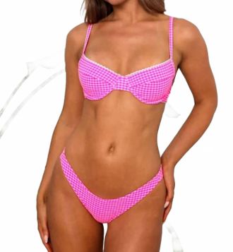 Kulani Kinis Minimal Coverage Bikini Bottoms In Pink Diva