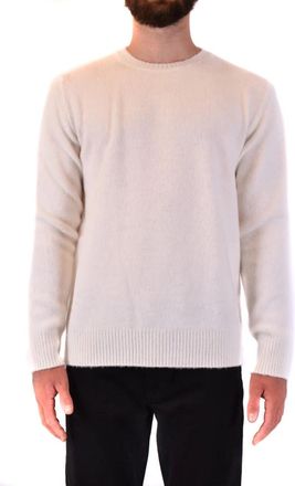 Dondup Rondgebreide trui - Heren - Ronde hals truien - Wit - XL - Truien & Vesten
