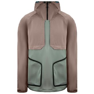 Nicce London Long Sleeve Hooded Dusty Pink Mens Rain Jacket Type 9-21 211 1 01 05 0332 - Grey Nylon - Size X-Small