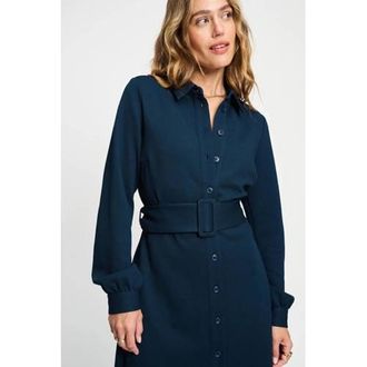 Pom Amsterdam blousejurk donkerblauw