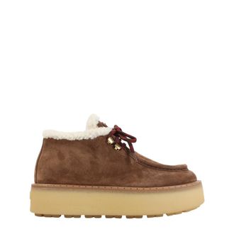 Prada Brown Solid Cacao Sneakers