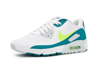 Nike Air Max 90 G Mens Shoes White/Volt/Bright Spruce : 11.5 D - Medium, Cotton/Mesh/Rubber