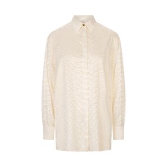 Roberto Cavalli Shirts, female, White, Size: S Wide Shirt