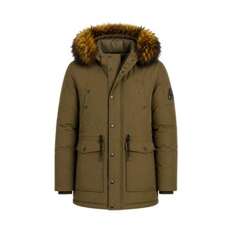 Moose Knuckles Parka Larga con Capucha - Coats - Hombre - Verde - M