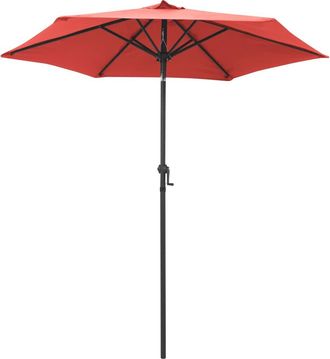 vidaXL Sombrilla De Aluminio Color Terracota 200x224 Cm Vidaxl
