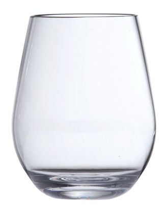 Fortessa Outside Stemless Set Of 6 Red Wine Glasses