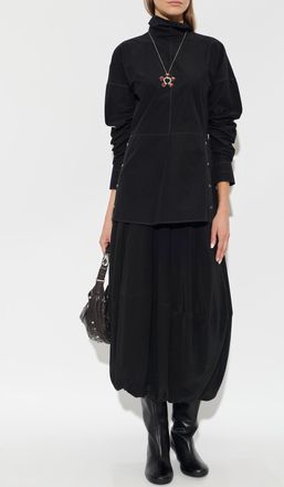 Christophe Lemaire Top With A Turtleneck, Womens, Black