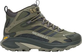 Merrell Mens Moab Speed 2 Mid GORE-TEX Hiking Boots Green 10