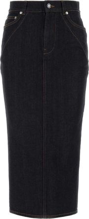 Givenchy Midnight Blue Stretch Denim Skirt