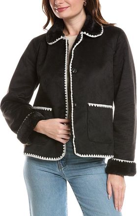 Ellen Tracy Blanket Stitch Jacket