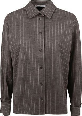 Max Mara Striped Long-sleeved Shirt