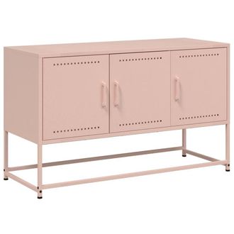 Berkfield Home TV Cabinet Pink 100.5x39x60.5 cm Steel