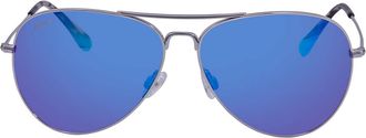 Maui Jim Mavericks Blue Hawaii Pilot Unisex Sunglasses B264-17 61
