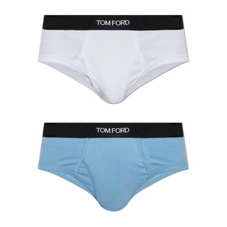 Tom Ford Bottoms, male, Multicolor, Size: 2XL Two-Pack Cotton Briefs