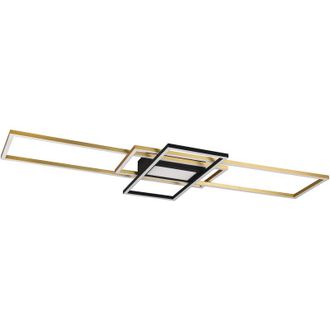 Spot Mural SHARP Par Trio Leuchten - Blanc Mat, Couvercle Interchangeable Doré Ou Blanc, Orientable, Pour Ampoule GU10