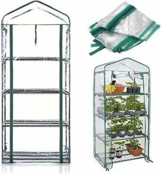 OEM Cubierta Para Invernadero De Jard&iacute;n De 4 Niveles, 155x69x49cm, Resistente, Para Plantas Y Protecci&oacute;n Contra Insectos - Rapanda