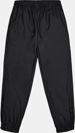 Rains Womens Rains Unisex Pants Regular - Black 01 - Size: 12