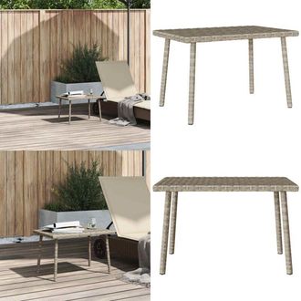vidaXL Tavolino da Giardino Rettangolare Grigio Chiaro 60x40x37 cm - Tavolo da giardino - Tavolino esterno
