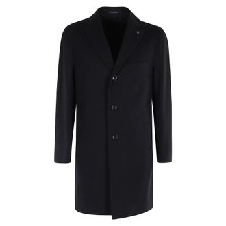 Tagliatore Enkelbreasted JAS - Heren - Mantel - Blauw - 2XL - Jassen