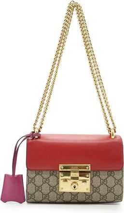 Gucci Gucci stoffen schoudertas met hangslot
