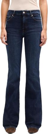 7 For All Mankind The Leggy Bootcut Jeans in Midnight Fade at Nordstrom, Size 28