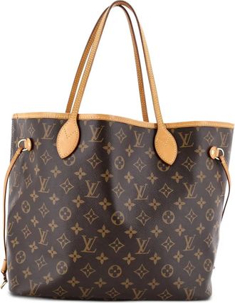 Louis Vuitton Neverfull NM MM canvas shopper met monogram - Bruin
