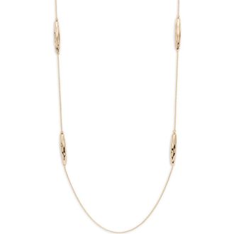 Nordstrom Molten Bead Station Necklace in Gold at Nordstrom