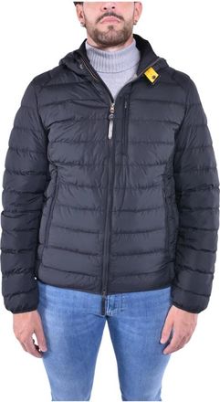 Parajumpers Korte gewatteerde jas met capuchon - Heren - Winterjassen - Zwart - XL - Polyester - Jassen